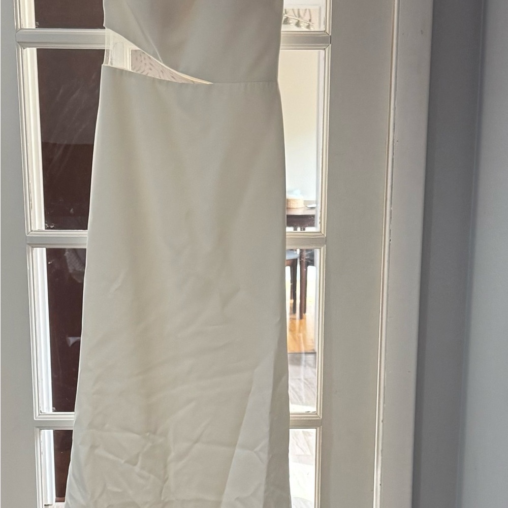 Jenny Yoo One-Shoulder White Wedding Gown - Picture 5 of 6